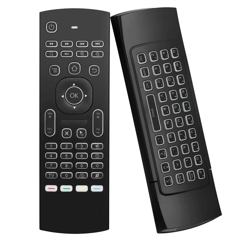 

MX3 Air Mouse беспроводная клавиатура с подсветкой, умный пульт дистанционного управления 2,4G RF для ТВ-приставки X96 Tx3 H96 Android
