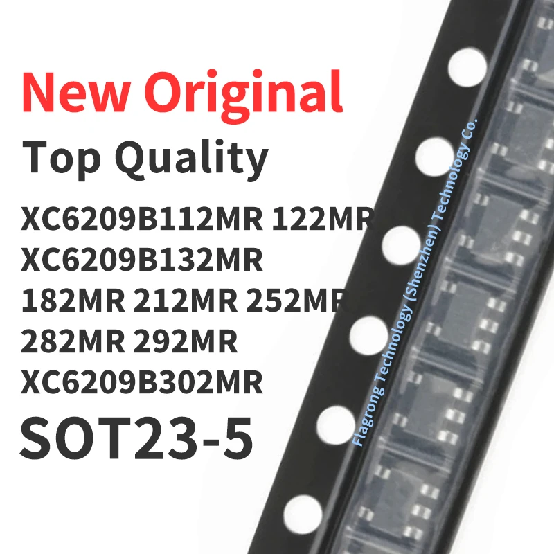 

100 PCS XC6209B112MR XC6209B122MR XC6209 B132/B182/B212/B252/B282/B292 MR XC6209B302MR SOT23-5 Chip IC New Original