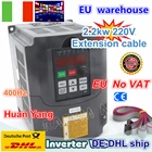 ЕС Бесплатная доставка 2.2квт привод переменной частоты 2.2квт VFD инвертор 3HP 220V 1-3PH для ЧПУ контроллер скорости шпиндельного двигателя