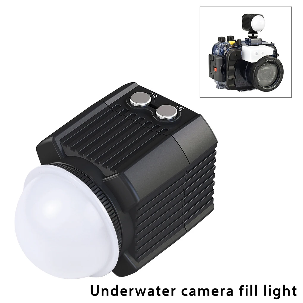 

Sports Camera Fill Light Waterproof Diving Photo Lamp Adjustable Outdoor Lighting Equipment Replacement for GoPro 3 7V