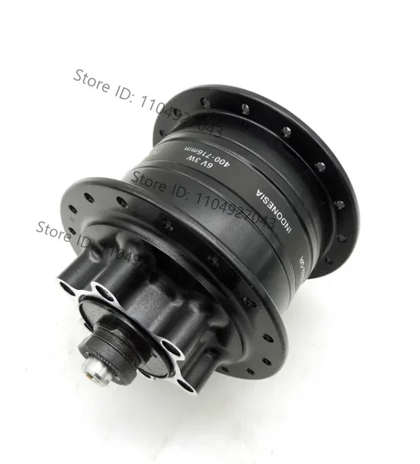 Фото 1 шт. для Shiman o Hub dynamo DH-3D32 3 Вт 6 В 6 отверстий 32 отверстия QR/D37 6 В 3 Вт центральный замок 32 отверстия черный №2