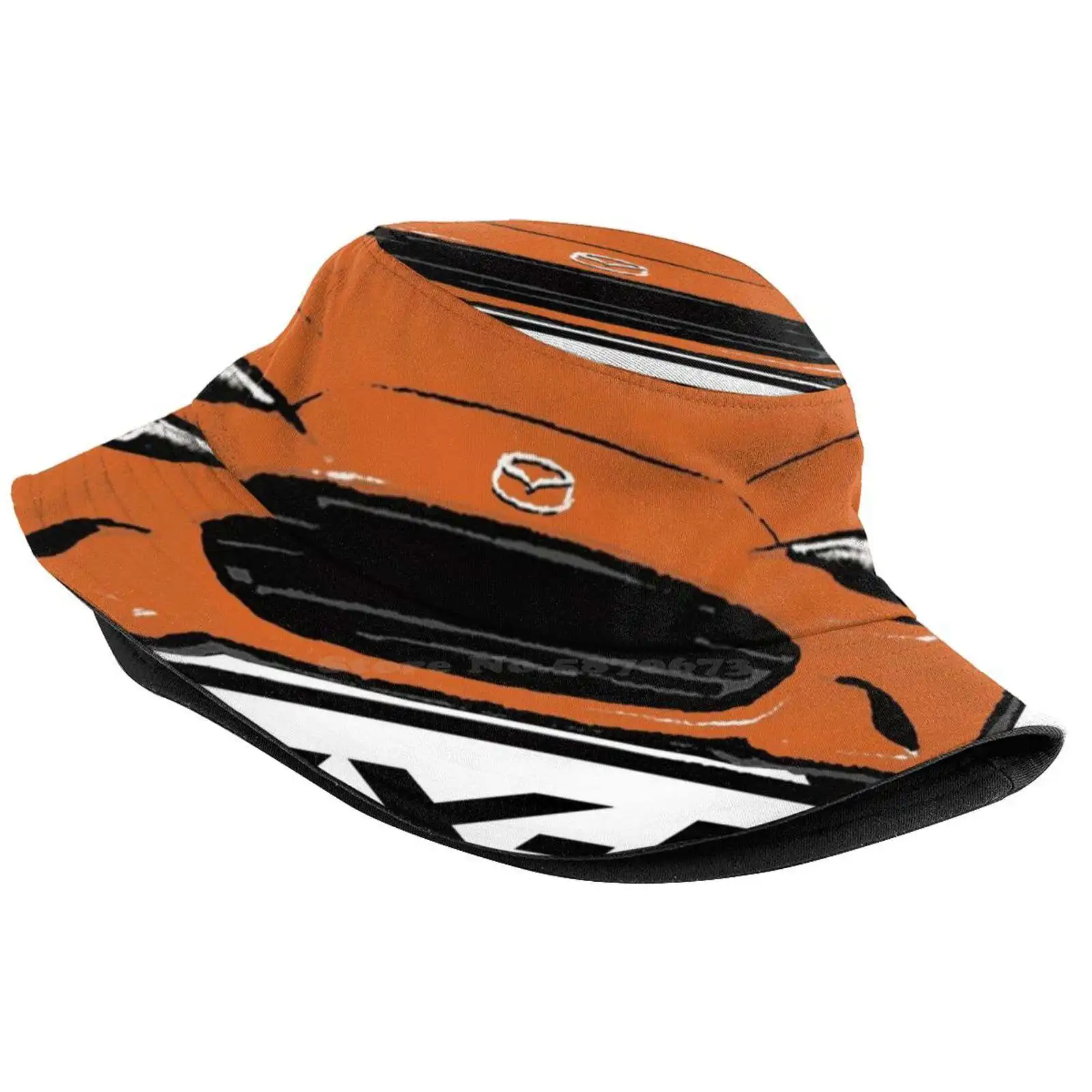 Mx5 Miata 30-я годовщина оранжевая Солнцезащитная шляпа рыбака Панамы Nd Roadster Jdm