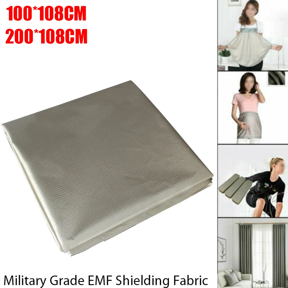 

Durable Shielding Fabric Fabric Nickel Copper Fabric Protection RFID Blocking Signal Cloth Silver 1PCS 80-95DB