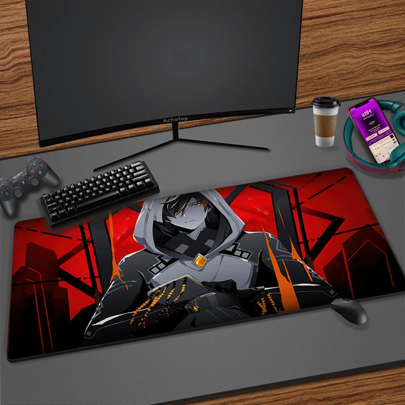 

Genshin Impact HD Printing XXL Mouse Pad Gamer Accessory Hot Large Computer Lock Edge Keyboard Mat Anime Cartoon
