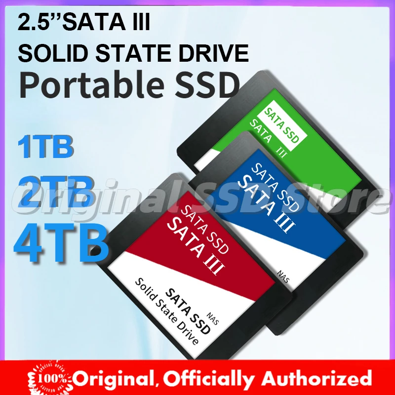 

Portable 1TB SSD Hard Drive 2TB SATA3 Solid-state Drive 4TB Internal Hdd 2.5 Hard Disk for Notebook/PC/PS4/PS5