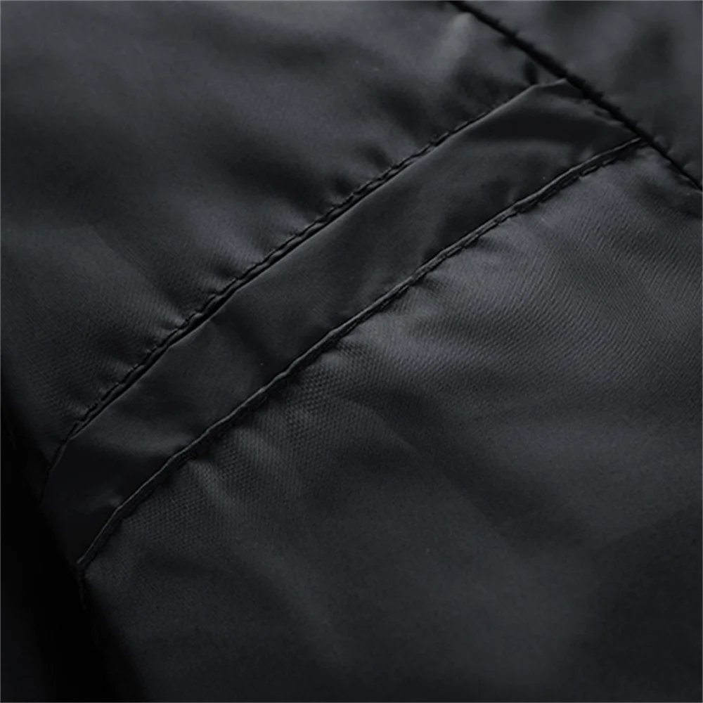 New 2022 Men's Parkas Solid Color Stand Collar Diamond Lattice Zipper Male Jackets Autumn Winter Warm Coats Men Fashion Clothing
