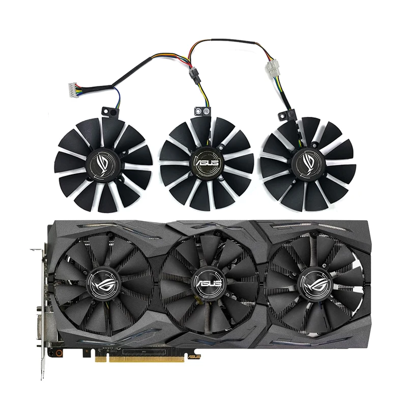 

87MM New PLD09210S12HH PLD09210S12M Cooling Fan Replaces ASUS Strix GTX 1060 OC 1070 1080 GTX 1080Ti RX 480 Graphics Fan