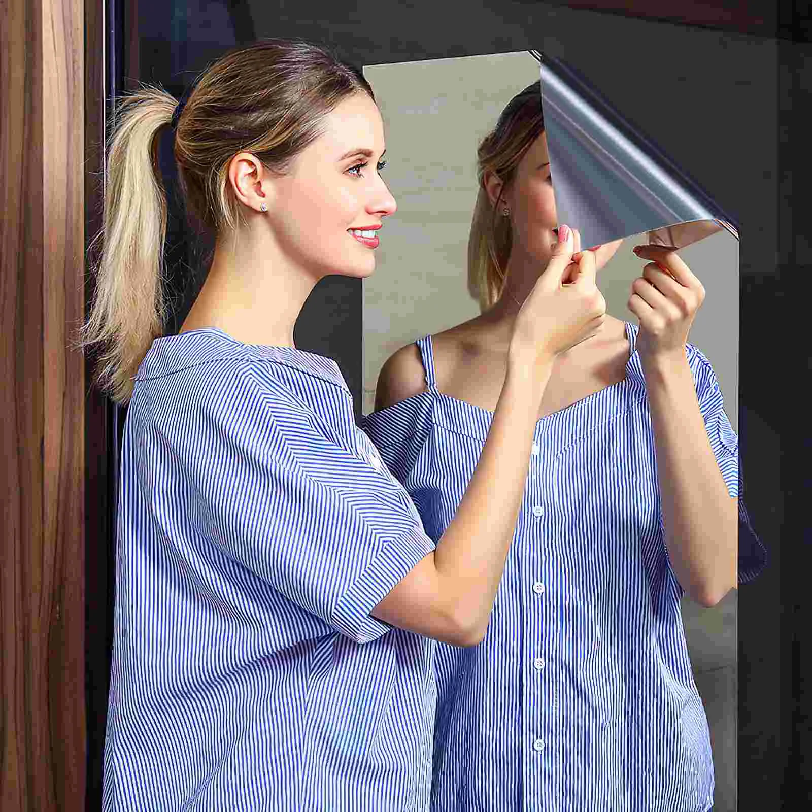 Наклейки на стену наклейки для ванной комнаты домашние зеркальные сделай сам