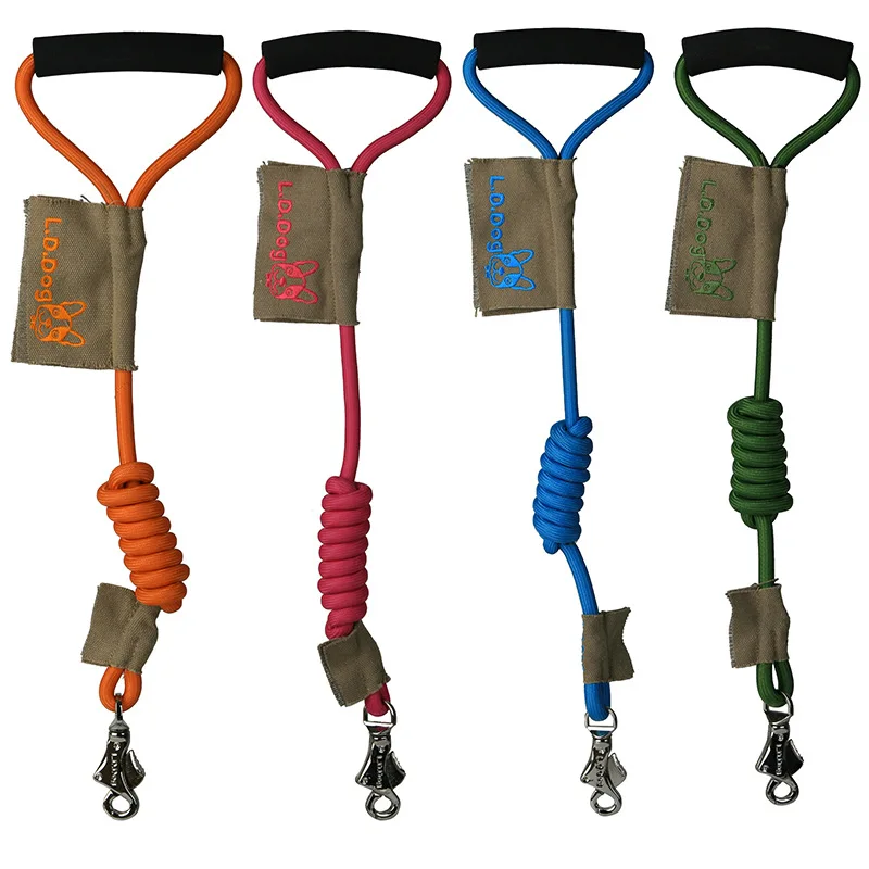 

Поводок для собак, сверхпрочная плетеная веревка-поводок для собак среднего и крупного размера, регулируемый, для дрессировки