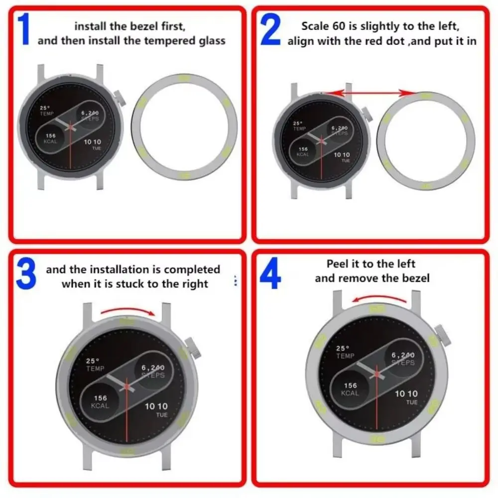 New Replacement Case Cover Ring Metal Frame Watch Bezel Accessories Shell Screen Protector for CMF Pro2