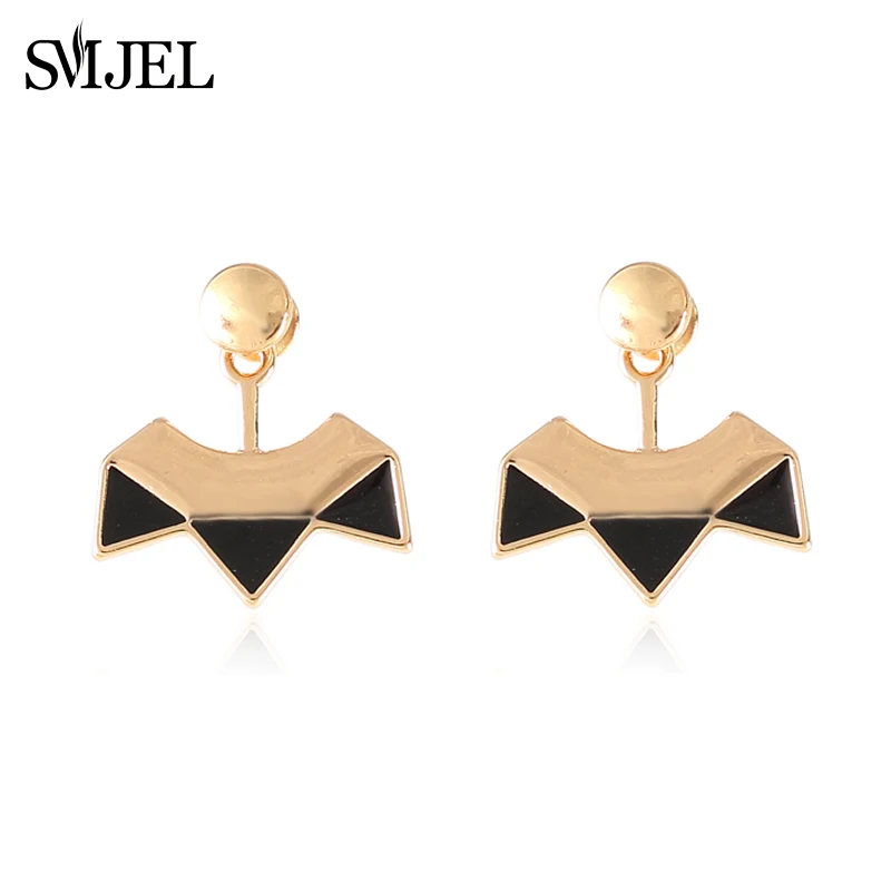 Женские серьги-гвоздики SMJEL модные эмалевые серьги в форме геометрических