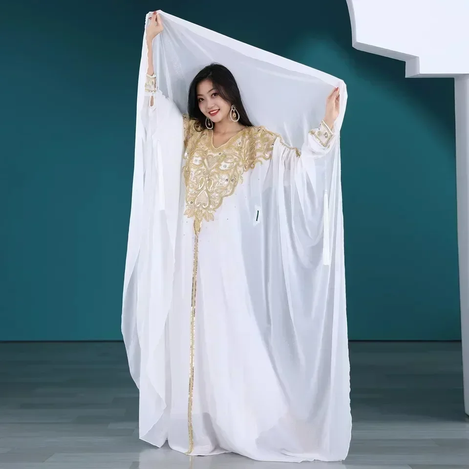 Костюм для танца живота с перфорацией одежда соревнований волосами Персидского