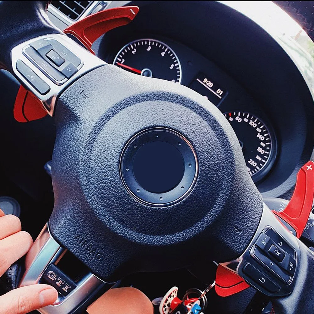 Фото Удлинитель лопаток для VW Tiguan Golf 6 MK5 MK6 R20 R36 Volkswagen Jetta GTI Scirocco Touareg EOS Sharan Polo, автомобильные лопасти переключения передач №5