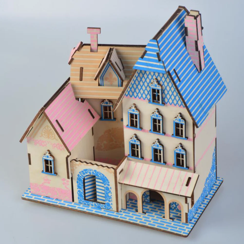 

Пазл Paca Villa, деревянный сборный 3D-пазл, обучающая головоломка для детей