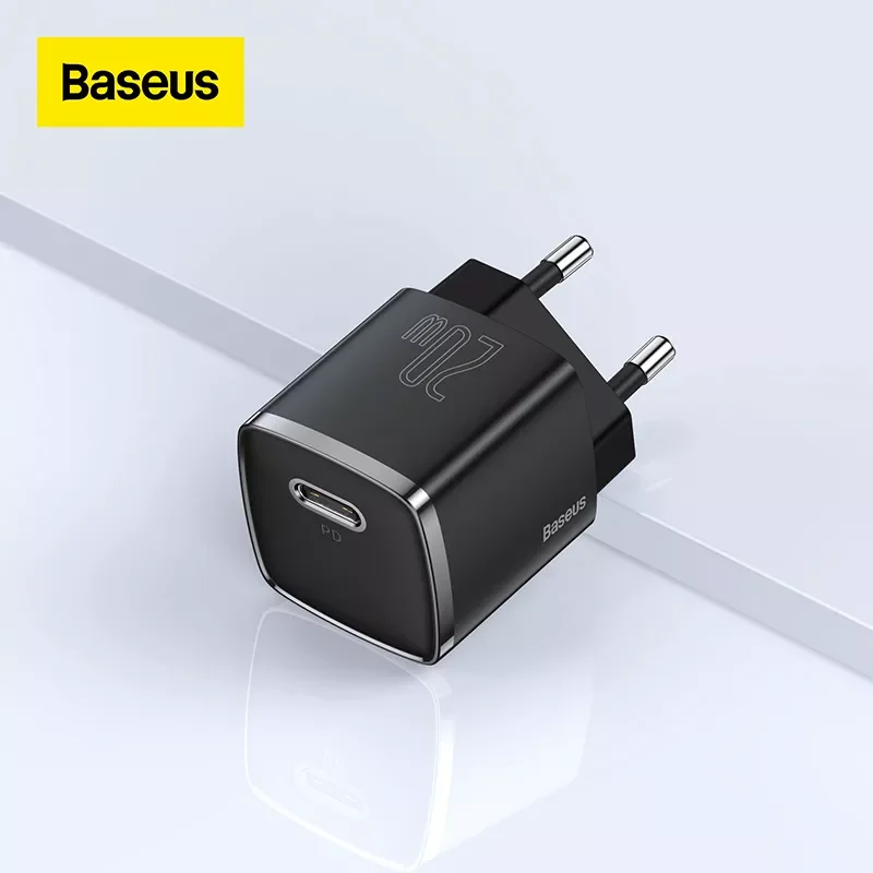 

Baseus USB Type C Charger 20W Portable USB C Charger Support Type C PD Fast Charging For iPhone 13 12 Pro Max 11 Mini 8 Plus