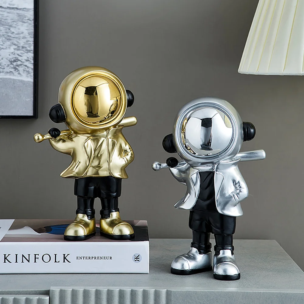 

Nordic Modern Home Decoration Creative Interior Design Plating Astronaut Sculptures Living Room Decor Accesories For Home Gift