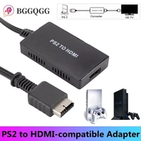 bggqgg ps2 to hdmi compatible adapter cable for ps2 to hdmi compatible converter works for ps2 high defination link cable