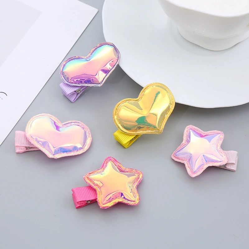 

Hair Clip for Girls Color Hair Barrettes Pentagram Hair Pin for Toddler