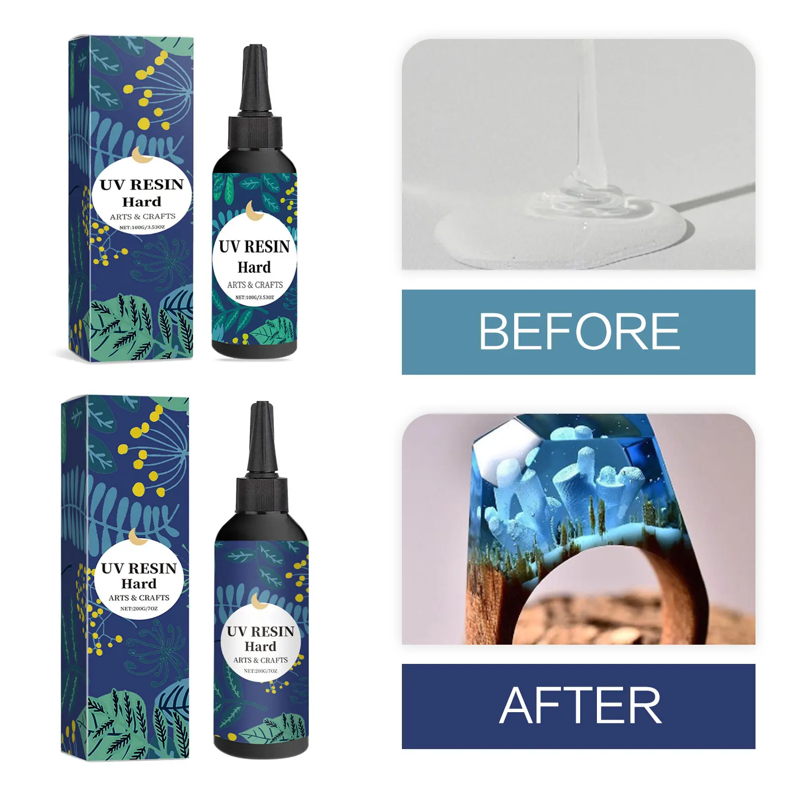 Эпоксидная смола прозрачная активированная солнечной батареей