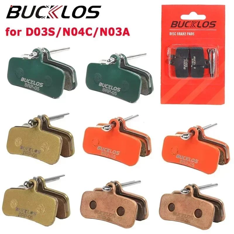 Фото BUCKLOS велосипедные керамические тормозные колодки для Shimano D01S D03S дисковые тормозные колодки MTB E-Bike 4-поршневые гидравлические тормозные колодки из спеченной смолы №1