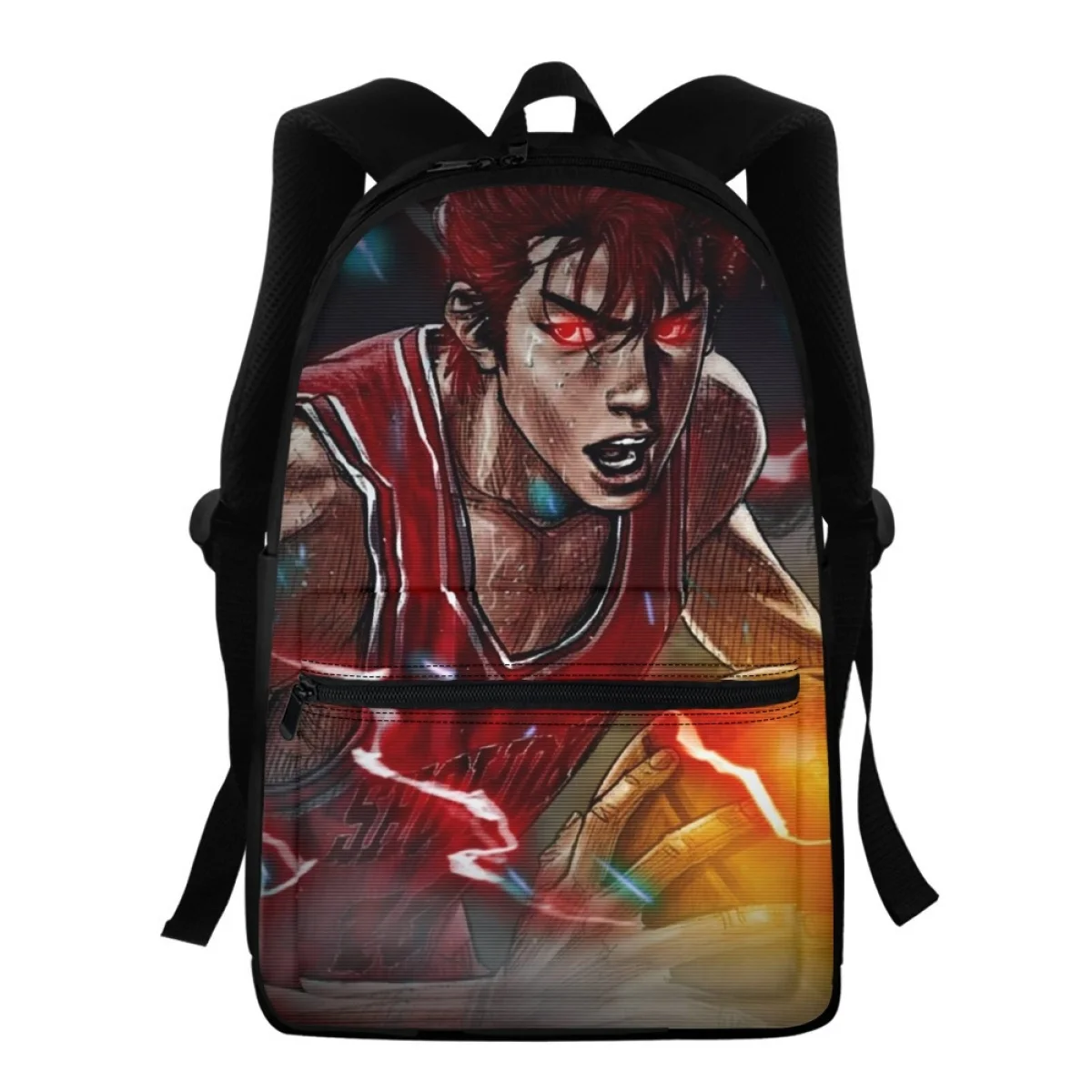 

FORUDESIGNS Anime Schoolbags Boys Zipper Multiple Pockets Fashion School Backpacks Students Bookbags Stationery Storage