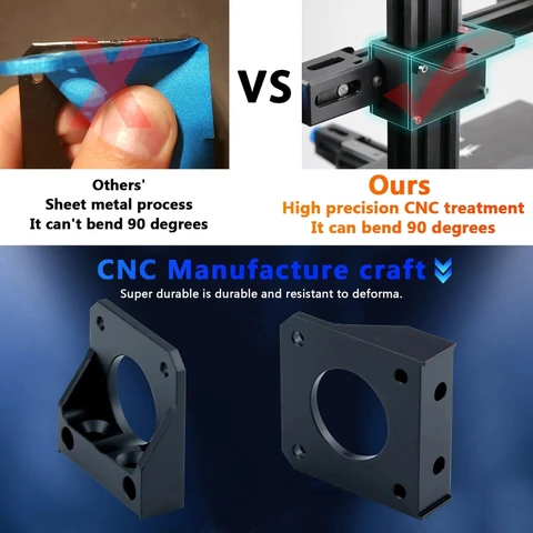 CHOETECH Металлический блок для крепления шагового двигателя Z-оси для Ender3-V2 Ender3-Pro CR10