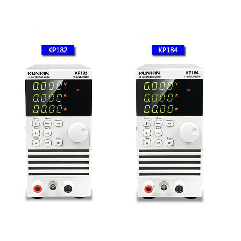 

KUNKIN KP182/KP184 Single Channel Electronic DC Load meter 200W/150V/20A 400W/150V/40A Battery capacity power test aging