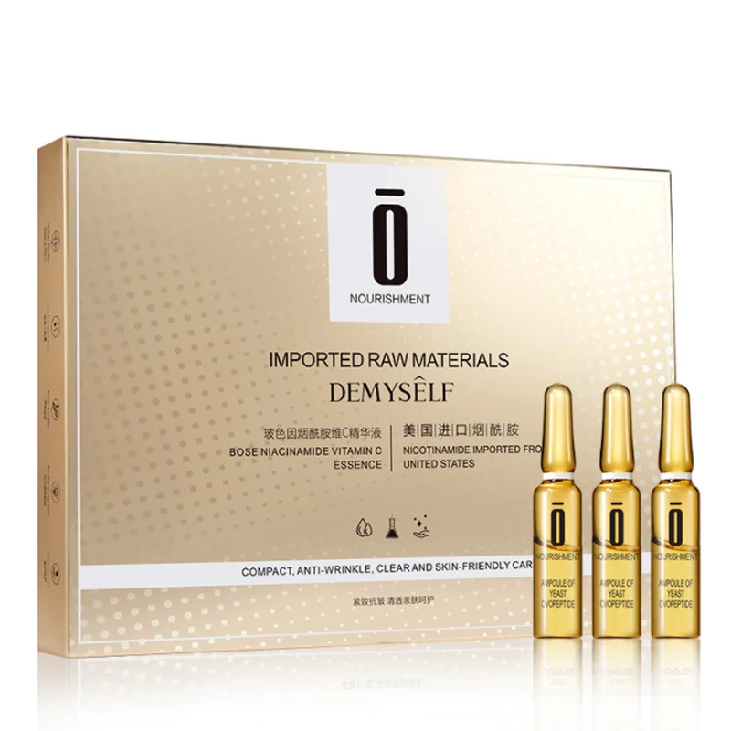 

60Pcs/box Nicotinamide Vitamin C Ampoule Essence Liquid Hydrating Moisturizing Refreshing Pore Minimizer Face Serum Skin Care