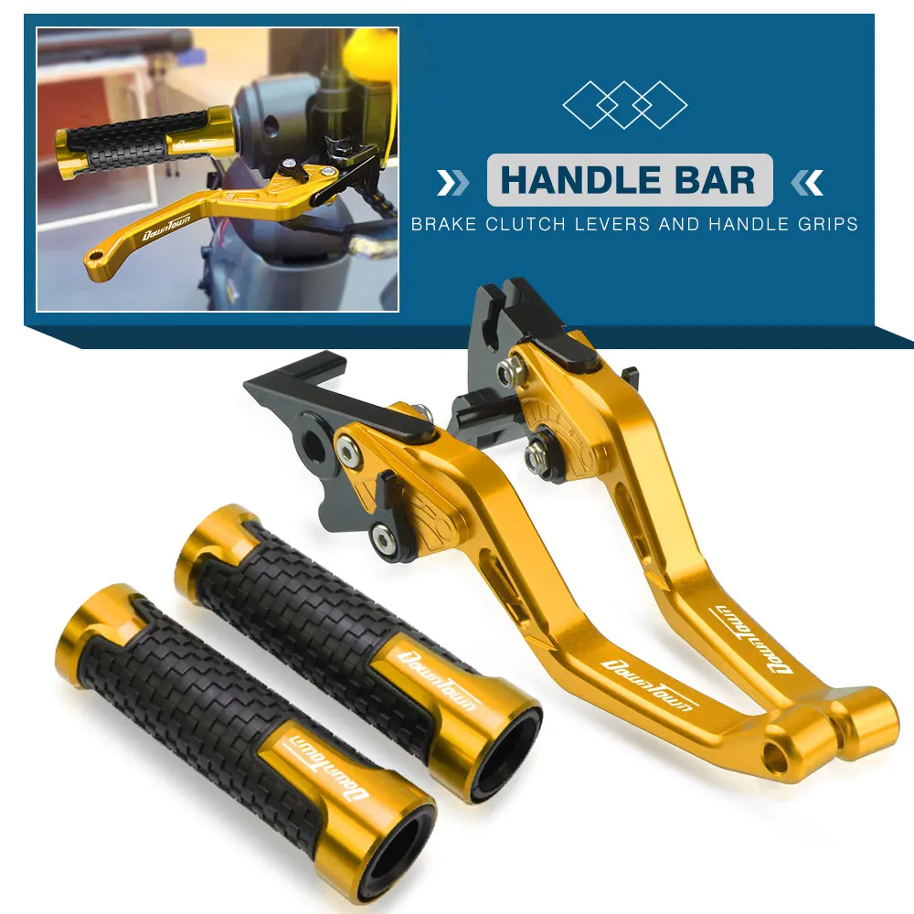 

For KYMCO DOWNTOWN 125i 200i 300i 350i DT 125 200 300 350 Motorcycle Brake Clutch Levers Handlebar Knobs Handle Bar Hand Grips