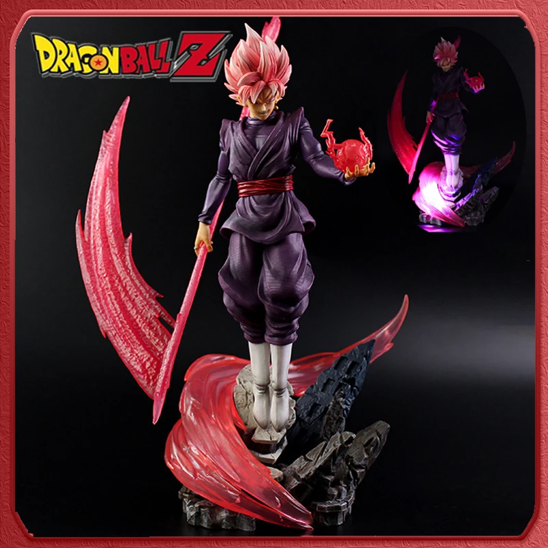 

38cm Dragon Ball Rose Goku Anime Figure Zamasu Figure Super Saiyan Action Figurine Pvc Statue Collectible Model Decor Toy Gift