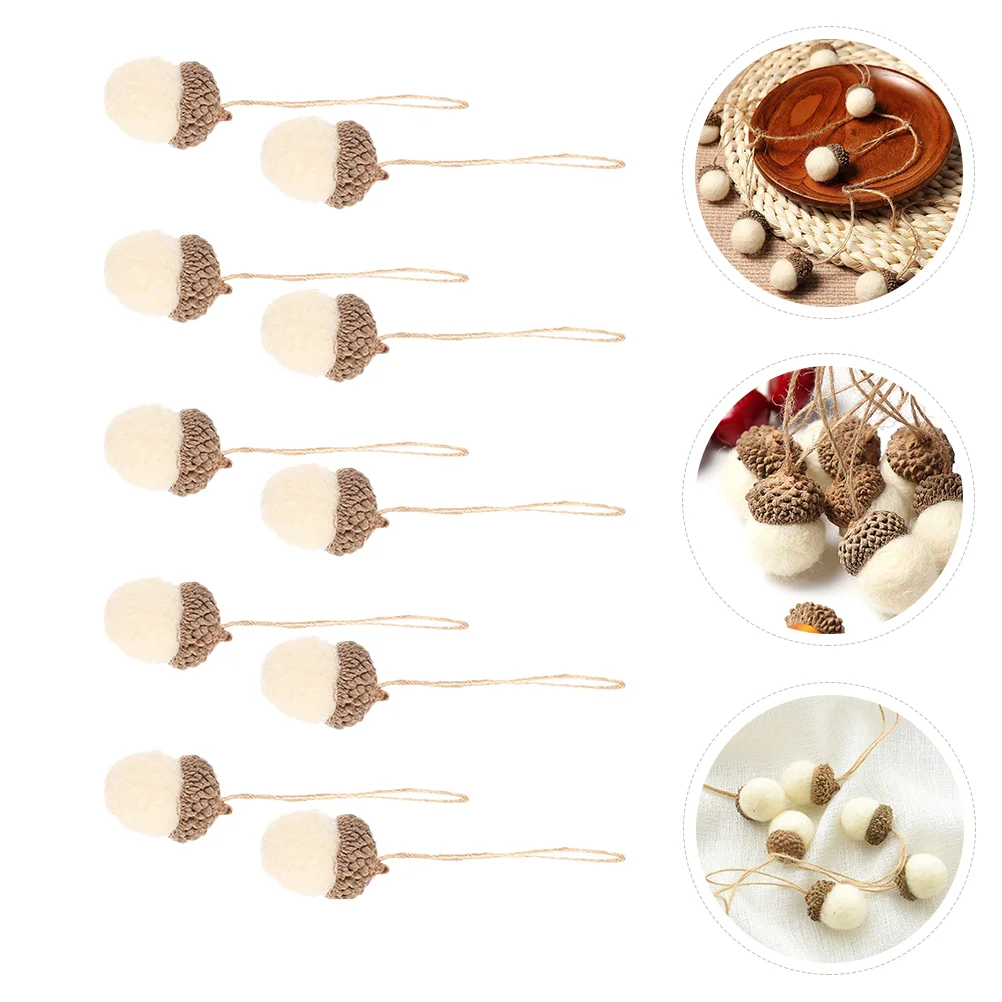

10pcs Home Pine Cones Hanging Ball Garland Xmas Tree Ornament Party Decoration