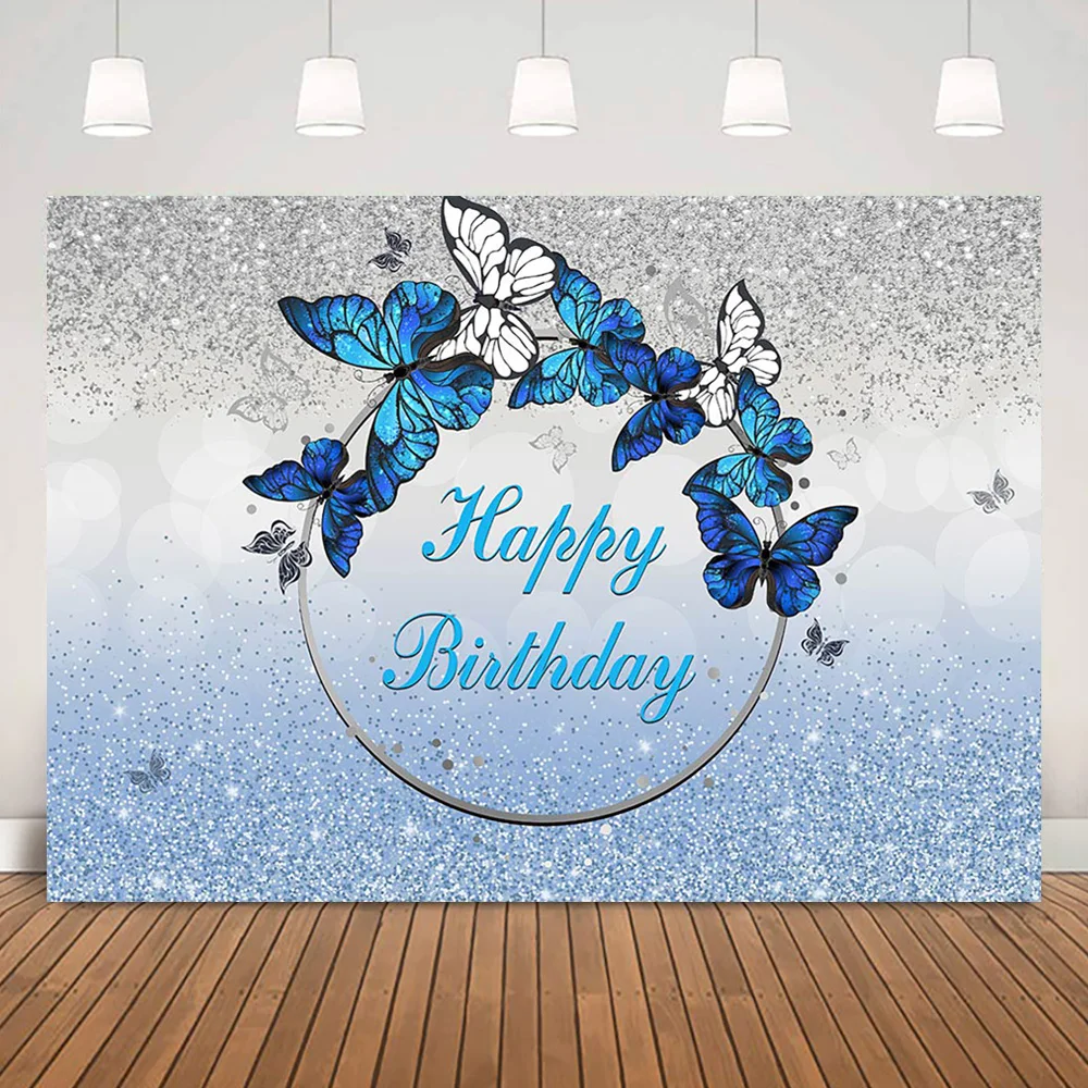 

Пользовательское имя мужчин счастливая фотосессия черная вечерние украшение персонализированные серебряные блестящие точки детский фон ...