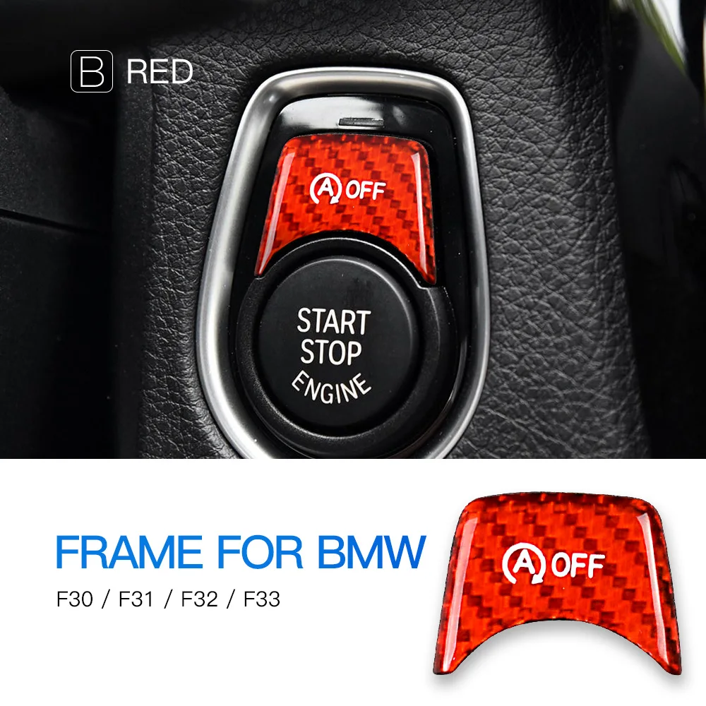 

Углеродное волокно для BMW 3 4 серии F30 F31 F32 F33 F83 F82 M2 M3, аксессуары, внутренняя отделка, автомобильный двигатель, запуск, остановка, кнопка, наклейка