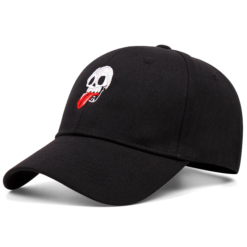 

Бейсболка с вышивкой в виде черепа для мужчин и женщин, летняя уличная дорожная Кепка для гольфа, модная, из хлопка, в стиле K-POP, для мужчин