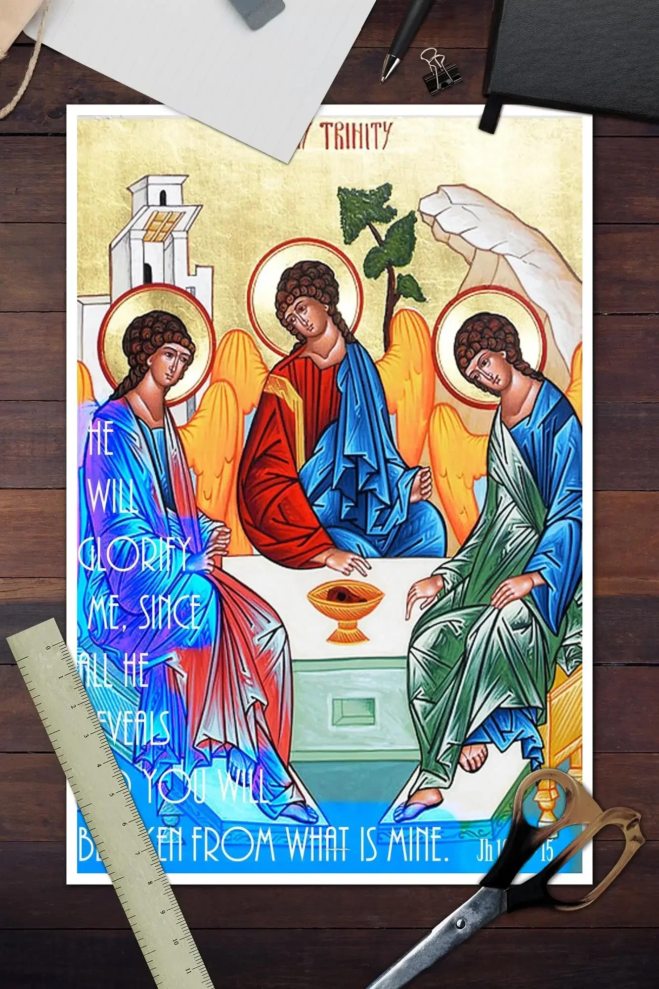 Постер с мифом Святой Троицы художественный постер на холсте и Настенная картина