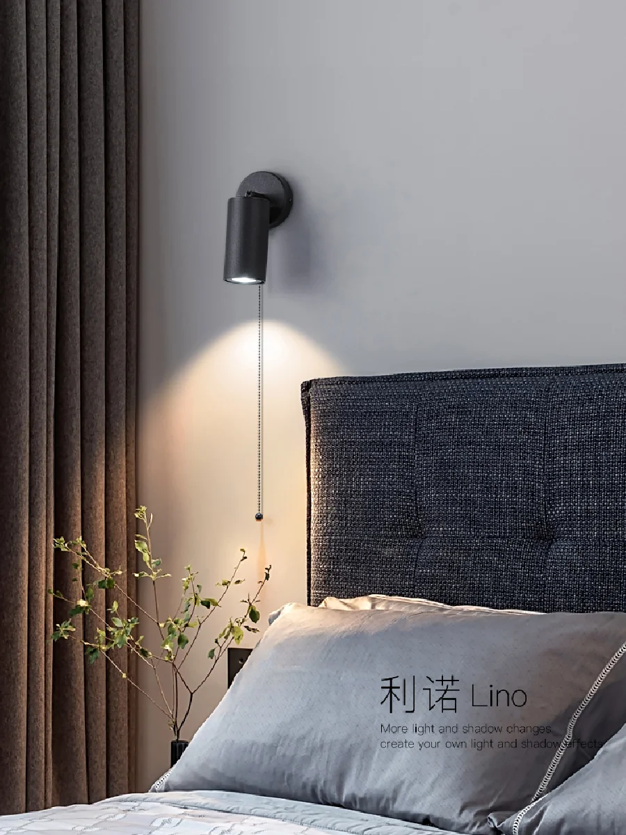 

Wall lamp Nordic light luxury bedroom bedside wall lamp living room background wall hotel corridor aisle spotlight wall lamp