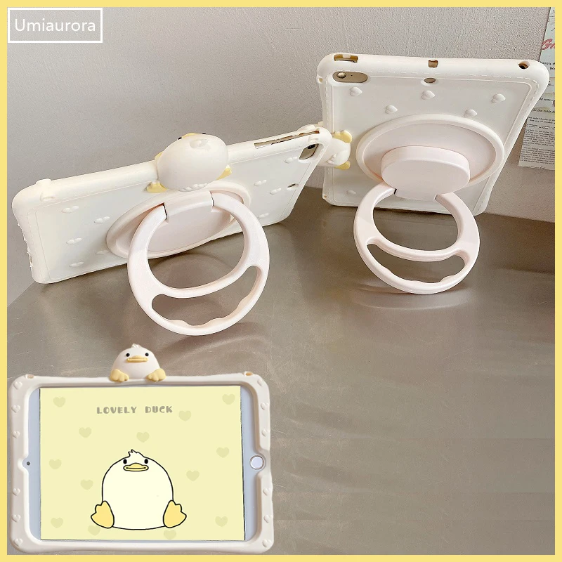 

Мультяшный чехол с ручкой для IPad 7-го 8-го 9-го 10,2 Air 2 3 4 5 10,9 Mini 6 9,7 Pro 10,5 11, защитный силиконовый чехол для планшета для детей