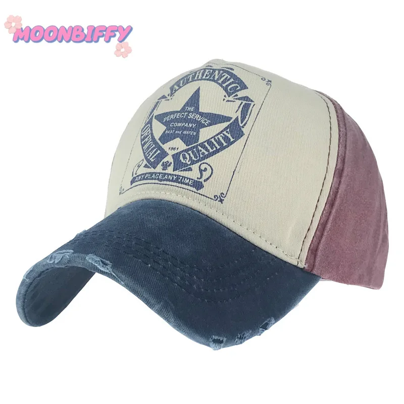 

Five Star Vintage Baseball Cap Trucker Hat Washed Multicolor Cotton Caps Hip Hop Hats Adjustable for Men and Women