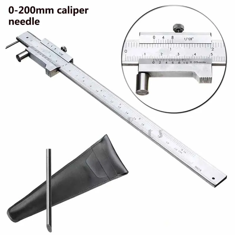 

0-200mm Marking Vernier Caliper With Carbide Scriber Stainless Steel Parallel Marking Vernier Caliper Marking Gauge Tool