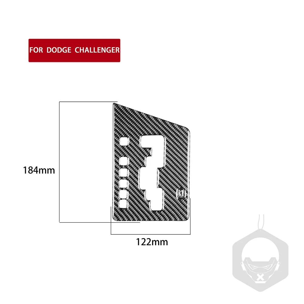 

1Pcs Car Interior Carbon Fiber Shift Panel Sticker Decoration Trim For Dodge Challenger 2008-2014 100% Brand New High Quality