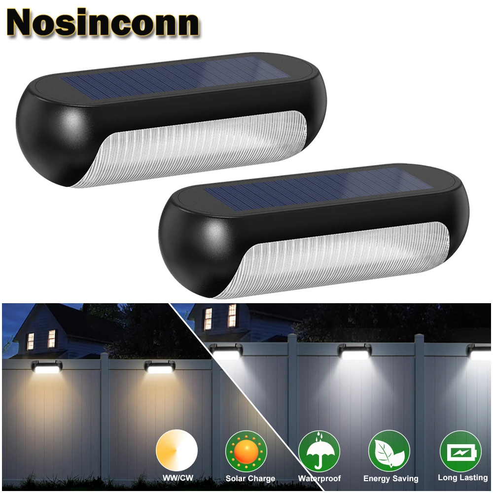 Внешнее освещение фонарь для ограждения 2 режима освещения теплый белый холодный