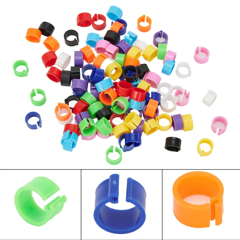 Пластиковый многоразовый набор 7 мм/0 27 дюйма 10 цветов кольца для цыплят птица