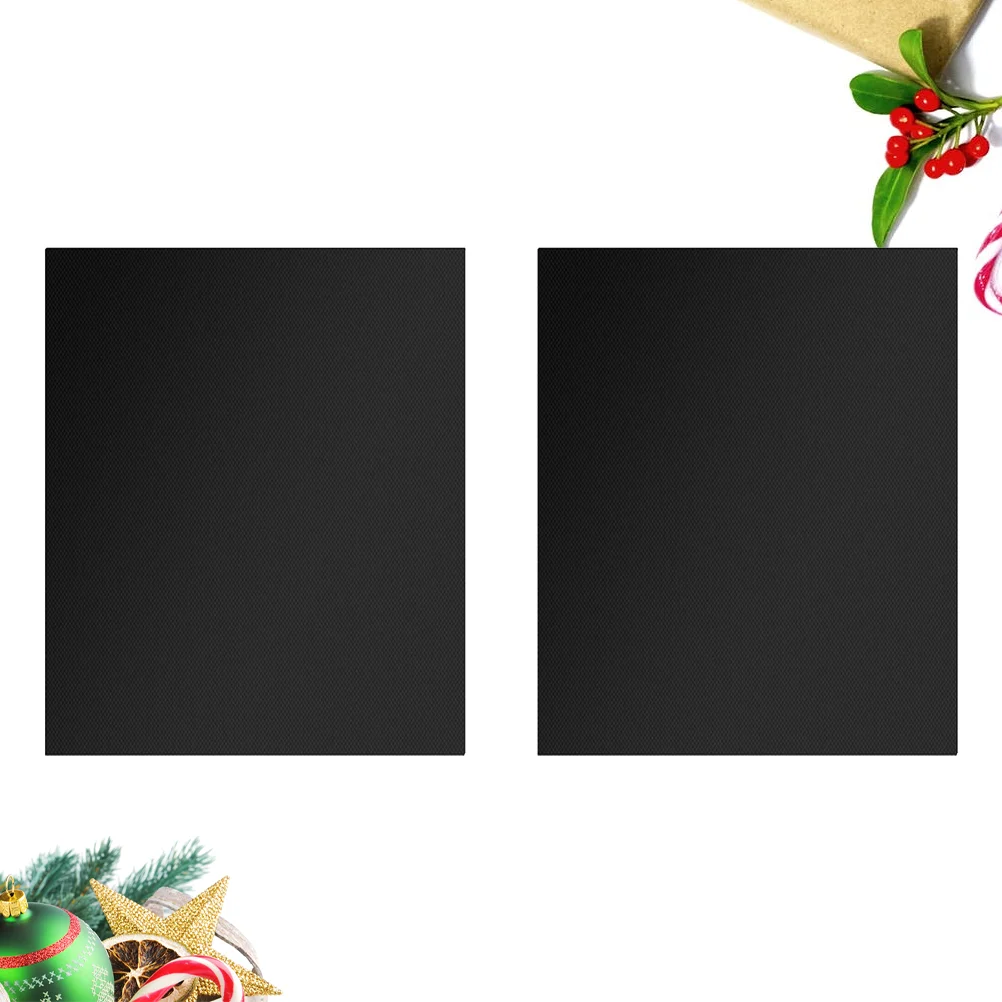 

2 Pcs Silicone Bakeware Heat-resistant Baking Sheet BBQ Net BBQ Pad Heat-proof Pad Non-Stick BBQ Grill