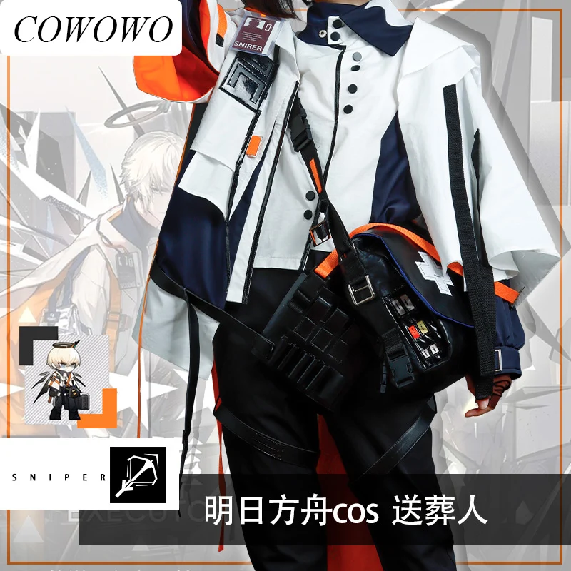 

COWOWO [Customized] Anime! Arknights Executor RHODES ISLAND Game Suit Uniform Cosplay Costume Halloween Party Outfit S-3XL