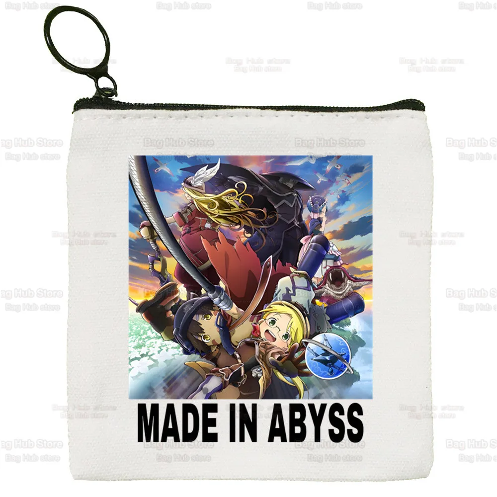 Made In Abyss Coin Purse Japanese Anime Riko Reg Female Fabric Lyza Nanachi Mini Clutch Bag Cute Mitty Canvas Key Case Purse