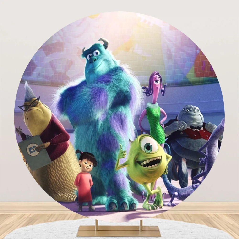 Круглая Обложка Sully Monsters Inc для фотосъемки детей в честь Дня Рождения