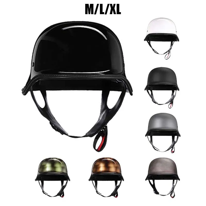 M L Xl Motorcycle Retro Helmet Men's and Women's Electric Bike Half Helmet Scoop Hat Motorcycle Equipment Accessories