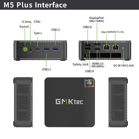 GMKtec M5 Plus Мини-ПК R7 5825U