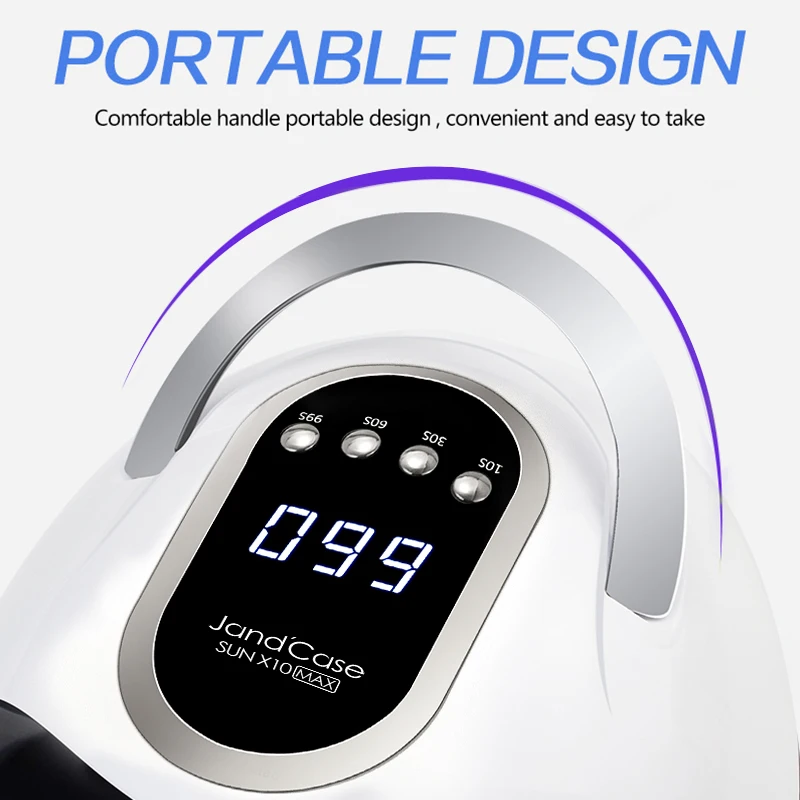 280 Вт SUN X10 Max УФ светодиодная лампа для сушки ногтей Сушилка гель-лака с датчиком