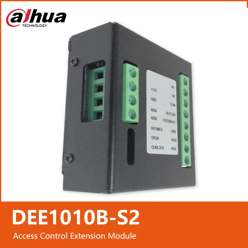 

Расширение контроля доступа Dahua DEE1010B-S2 поддерживает обнаружение дверей RS-485 подключается к электронному магнитному замку для VTO2202F-P S3
